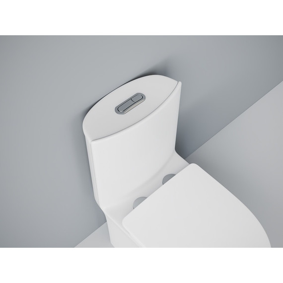 Унитаз-моноблок безободковый EvaGold EG050025 с тонкой крышкой микролифт фото 2