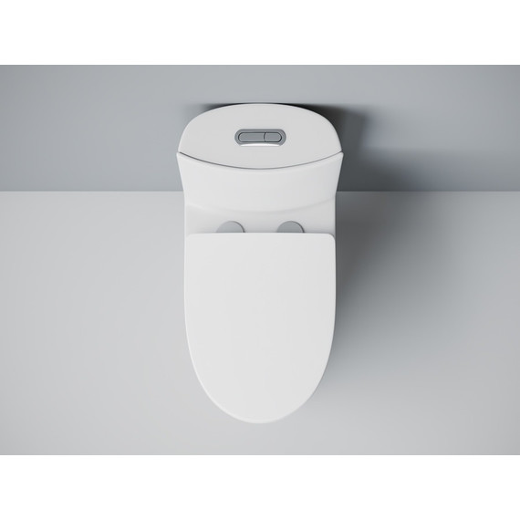 Унитаз-моноблок безободковый EvaGold EG050025 с тонкой крышкой микролифт фото 7