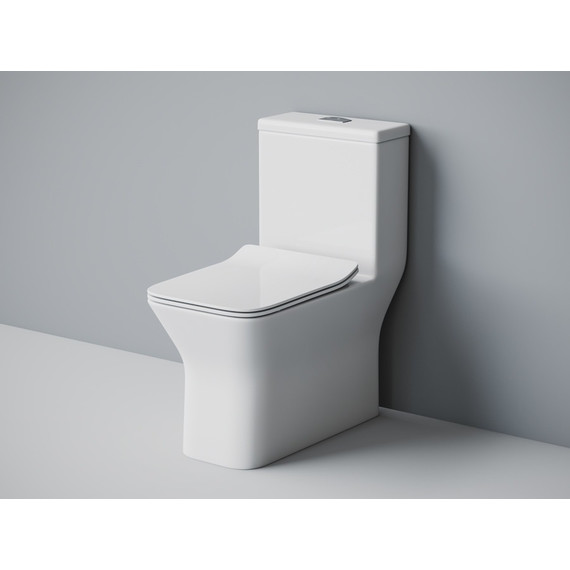 Унитаз-моноблок EvaGold EG050027 с тонкой крышкой микролифт фото 