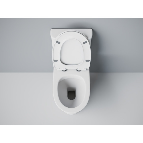 Унитаз-моноблок безободковый EvaGold EG050030 с тонкой крышкой микролифт - 6 Унитаз-моноблок безободковый EvaGold EG050030 с тонкой крышкой микролифт фото 6