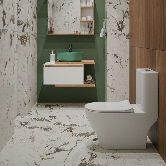 Унитаз-моноблок безободковый EvaGold EG050033 с тонкой крышкой микролифт - 3 Унитаз-моноблок безободковый EvaGold EG050033 с тонкой крышкой микролифт фото 3