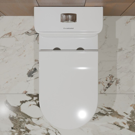 Унитаз-моноблок безободковый EvaGold EG050033 с тонкой крышкой микролифт - 7 Унитаз-моноблок безободковый EvaGold EG050033 с тонкой крышкой микролифт фото 7
