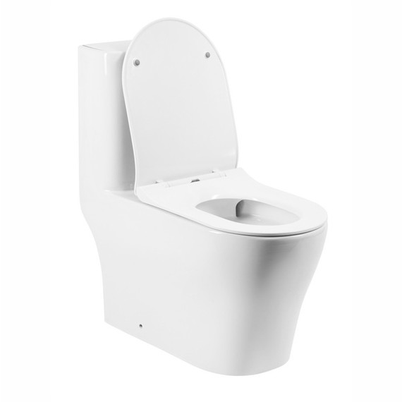 Унитаз-моноблок безободковый EvaGold EG050033 с тонкой крышкой микролифт - 9 Унитаз-моноблок безободковый EvaGold EG050033 с тонкой крышкой микролифт фото 9