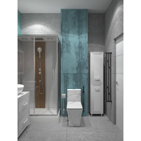 Унитаз-моноблок безободковый EvaGold EG060002 с тонкой крышкой микролифт, белый с декором - 3 Унитаз-моноблок безободковый EvaGold EG060002 с тонкой крышкой микролифт, белый с декором фото 3