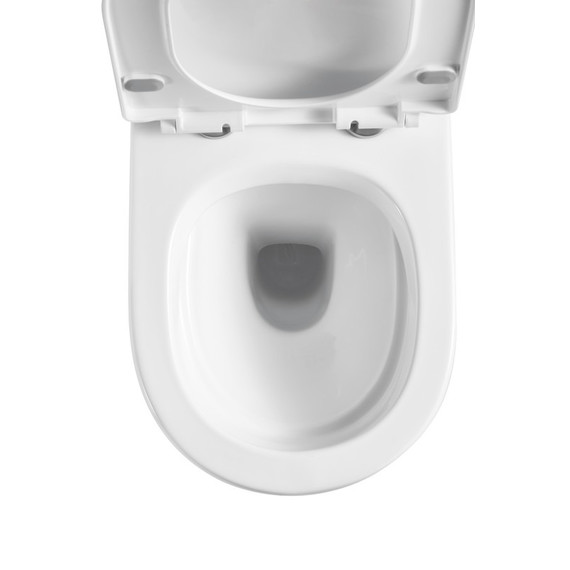 Унитаз подвесной безободковый EvaGold EG070002 с тонкой крышкой микролифт - 3 Унитаз подвесной безободковый EvaGold EG070002 с тонкой крышкой микролифт фото 3