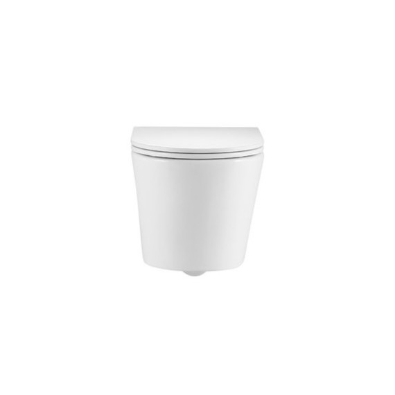 Унитаз подвесной безободковый EvaGold EG070005 с тонкой крышкой микролифт - 4 Унитаз подвесной безободковый EvaGold EG070005 с тонкой крышкой микролифт фото 4