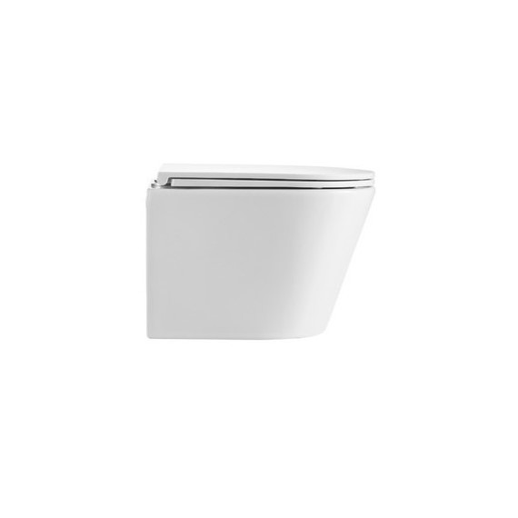 Унитаз подвесной безободковый EvaGold EG070005 с тонкой крышкой микролифт - 5 Унитаз подвесной безободковый EvaGold EG070005 с тонкой крышкой микролифт фото 5