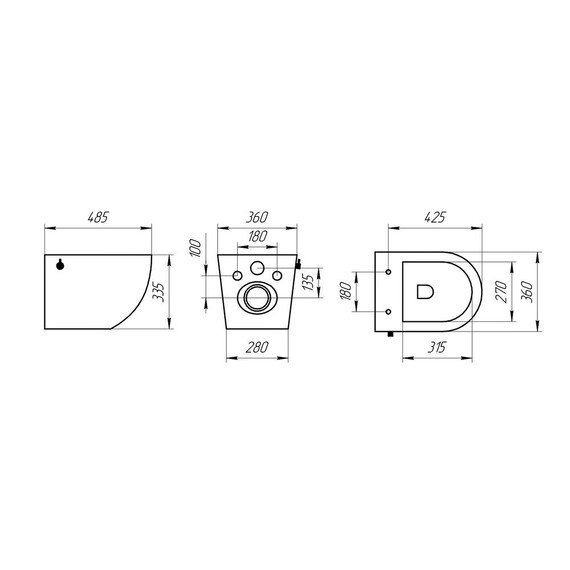 Унитаз-биде подвесной безободковый EvaGold EG070012 с тонкой крышкой микролифт - 9 Унитаз-биде подвесной безободковый EvaGold EG070012 с тонкой крышкой микролифт фото 9