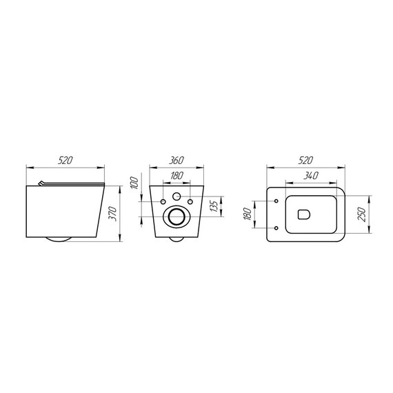 Унитаз подвесной безободковый EvaGold EG070018 с тонкой крышкой микролифт, белый мрамор - 8 Унитаз подвесной безободковый EvaGold EG070018 с тонкой крышкой микролифт, белый мрамор фото 8