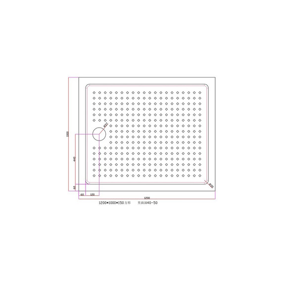 Поддон акриловый EvaGold 120х100 см EG230009 - 2 Поддон акриловый EvaGold 120х100 см EG230009 фото 2