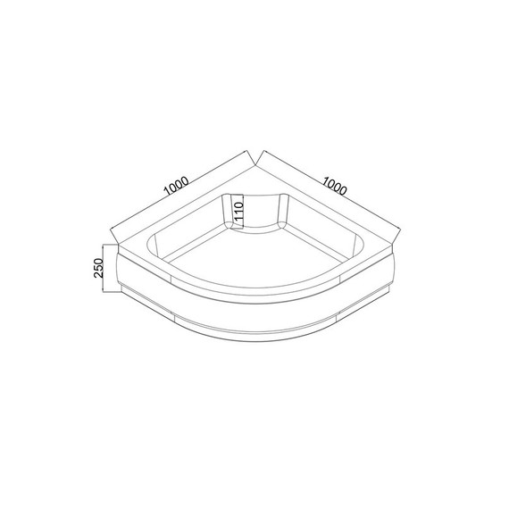 Поддон акриловый EvaGold 100х100 см EG230022 - 2 Поддон акриловый EvaGold 100х100 см EG230022 фото 2
