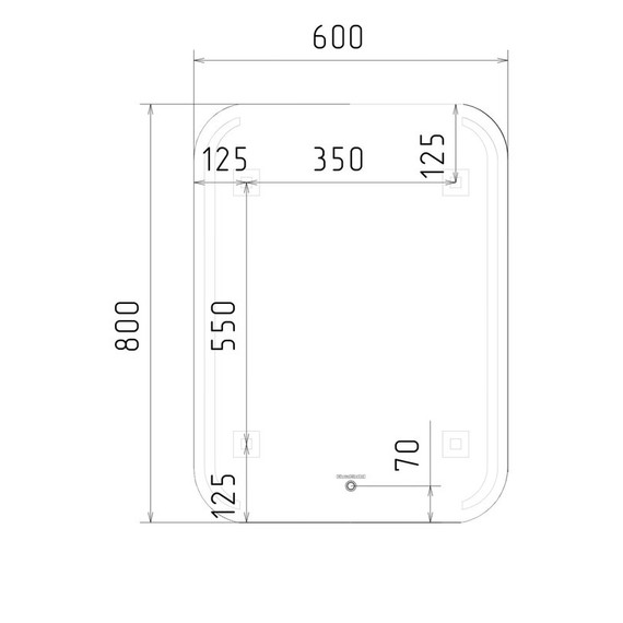 Зеркало EvaGold Paola 60 см EG500067 - 4 Зеркало EvaGold Paola 60 см EG500067 фото 4
