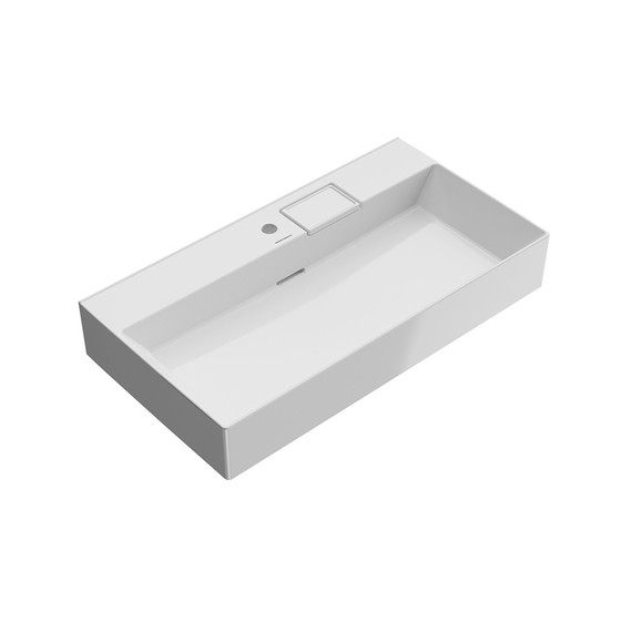 Тумба подвесная с раковиной Jorno Filoro 90 см Fil.01.90/P/W/JR, белый фото 2