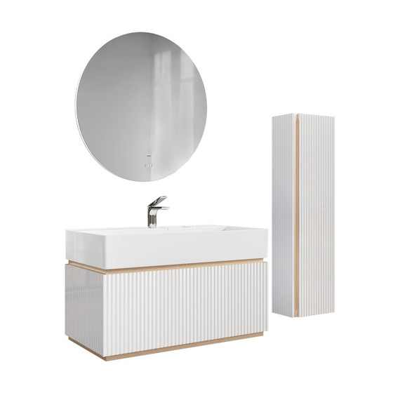 Пенал подвесной Jorno Filoro 33 см Fil.04.120/P/W/JR, белый - 6 Пенал подвесной Jorno Filoro 33 см Fil.04.120/P/W/JR, белый фото 6