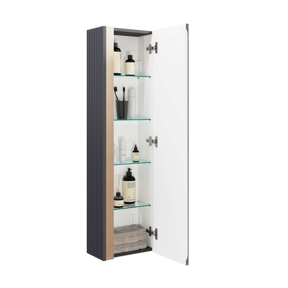 Пенал подвесной Jorno Filoro 33 см Fil.04.120PAJR, антрацит фото 3