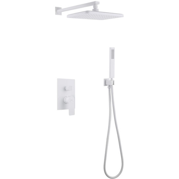 Душевая система для душа Abber Weiss Insel AF8018FW, белый матовый фото 