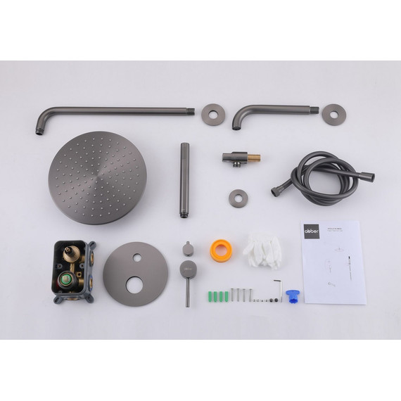 Душевая система для ванны Abber Wasser Kreis AF8117NG, никель - 3 Душевая система для ванны Abber Wasser Kreis AF8117NG, никель фото 3