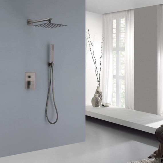 Душевая система для душа Abber Daheim AF8219NG, никель фото 2