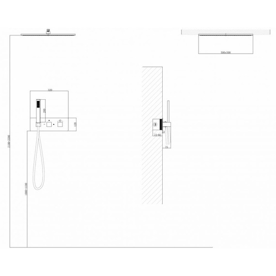 Душевая система для душа с термостатом Abber Daheim AF8255NG, никель фото 3