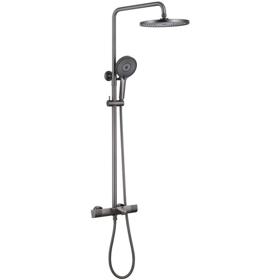 Душевая стойка с термостатом Abber Thermostat AF8516NG, никель, Цвет производителя: никель -  Душевая стойка с термостатом Abber Thermostat AF8516NG, никель, Цвет производителя: никель фото