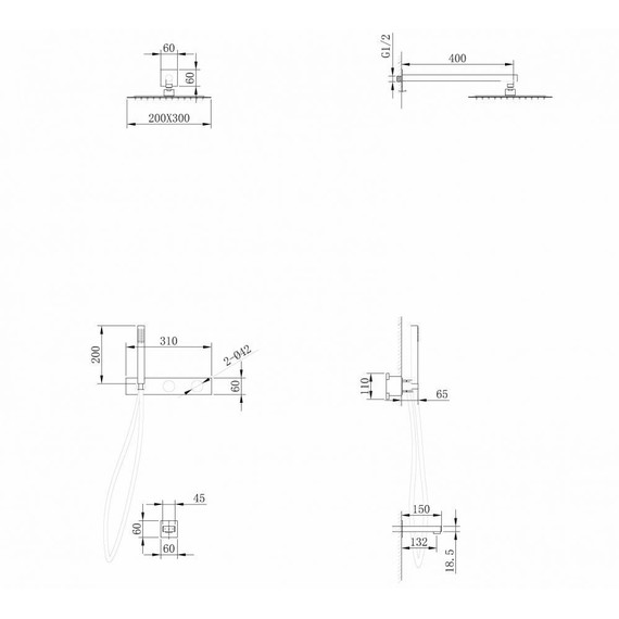 Душевая система для ванны Abber Rund AF8717G, золото матовый фото 4