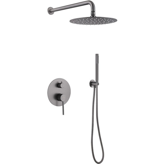 Душевая система для душа Abber Emotion AF8818NG, никель фото 