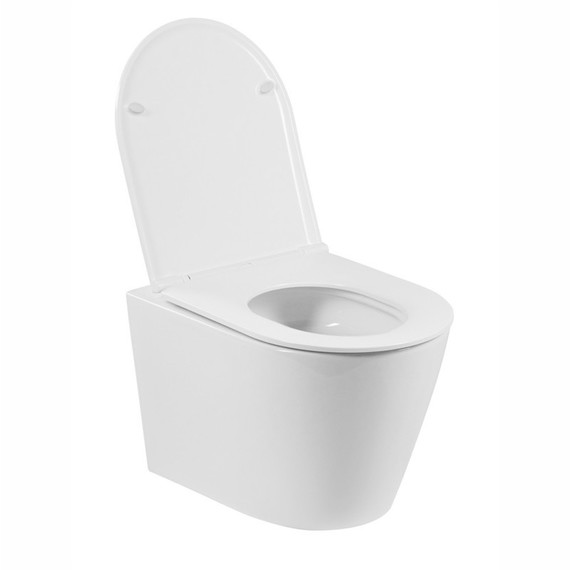 Унитаз подвесной безободковый EvaGold EG070011 с тонкой крышкой микролифт - 2 Унитаз подвесной безободковый EvaGold EG070011 с тонкой крышкой микролифт фото 2