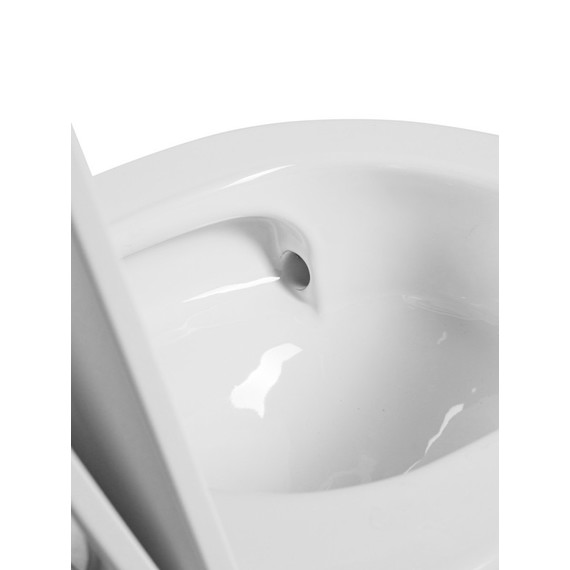 Унитаз подвесной безободковый EvaGold EG070011 с тонкой крышкой микролифт - 4 Унитаз подвесной безободковый EvaGold EG070011 с тонкой крышкой микролифт фото 4