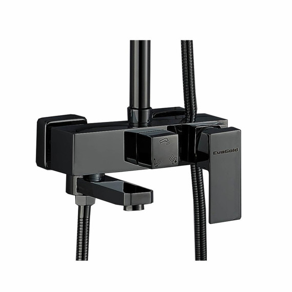 Душевая стойка EvaGold Richard EG400043, чёрный - 3 Душевая стойка EvaGold Richard EG400043, чёрный фото 3