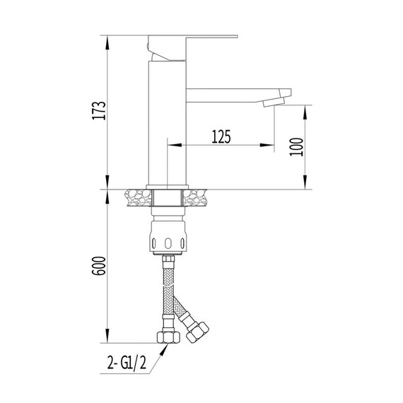 Смеситель для раковины EvaGold Richard EG400045, чёрный - 8 Смеситель для раковины EvaGold Richard EG400045, чёрный фото 8
