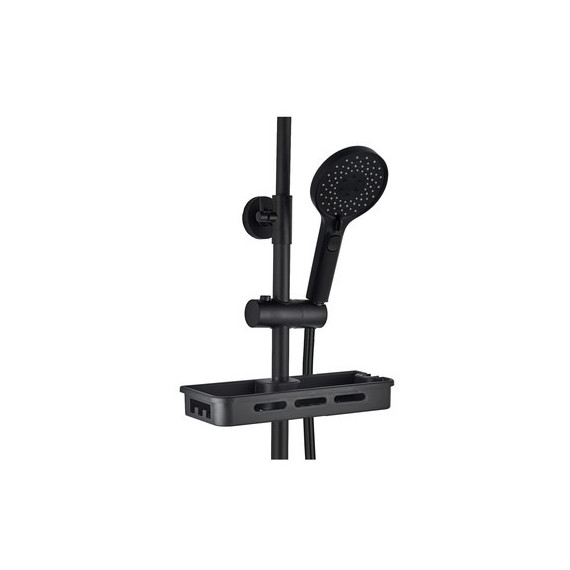 Душевая стойка EvaGold Queens EG400051 с полкой, чёрный - 3 Душевая стойка EvaGold Queens EG400051 с полкой, чёрный фото 3