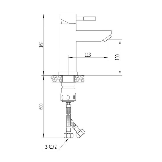 Смеситель для раковины EvaGold Mono EG400075 - 8 Смеситель для раковины EvaGold Mono EG400075 фото 8