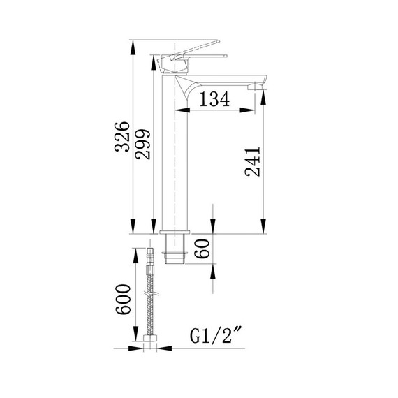 Смеситель для раковины высокий EvaGold Sky EG400078 - 7 Смеситель для раковины высокий EvaGold Sky EG400078 фото 7