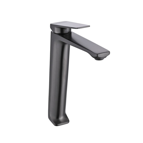 Смеситель для раковины высокий EvaGold Vesta EG400087, оружейная сталь -  Смеситель для раковины высокий EvaGold Vesta EG400087, оружейная сталь фото