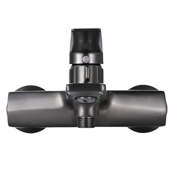 Смеситель для ванны EvaGold Vesta EG400093, оружейная сталь фото 4