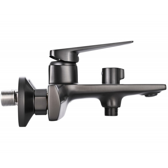 Смеситель для ванны EvaGold Vesta EG400093, оружейная сталь фото 6