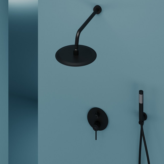 Душевая система для душа Sancos Select SC3003MB, чёрный матовый фото 3