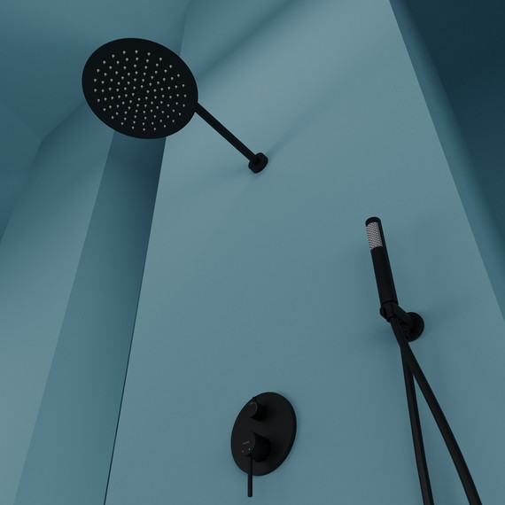 Душевая система для душа Sancos Select SC3003MB, чёрный матовый фото 8