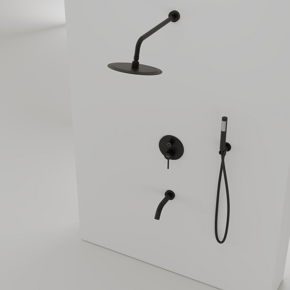 Душевая система для душа Sancos Select SC3004MB, чёрный матовый фото 3