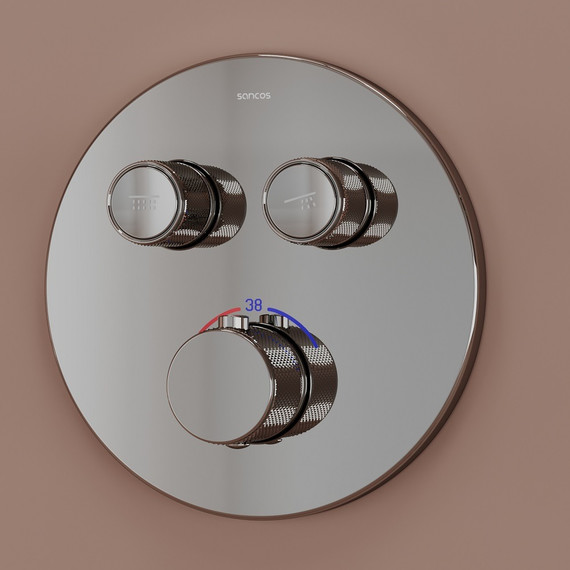 Душевая система для душа с термостатом Sancos Link SC3005CH фото 6