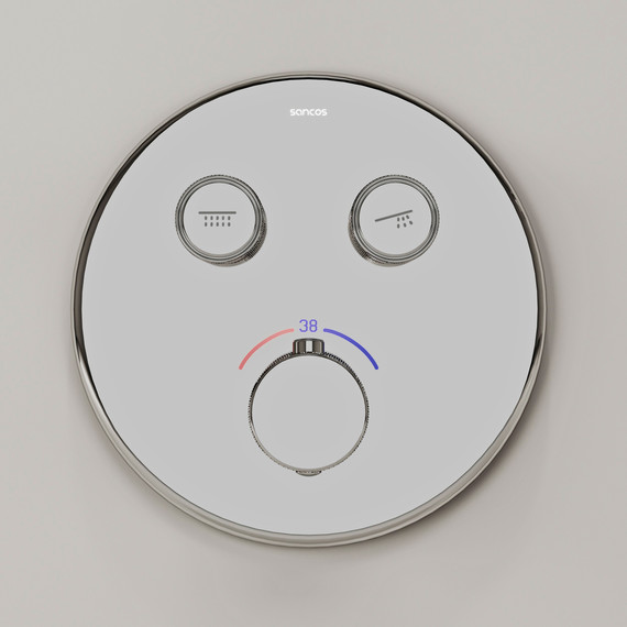 Душевая система для душа с термостатом Sancos Space SC3006CH фото 4