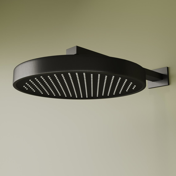 Душевая система для душа с термостатом Sancos Space SC3006GMG, вороненая сталь фото 6