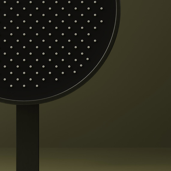 Душевая система для душа с термостатом Sancos Space SC3006GMG, вороненая сталь фото 7