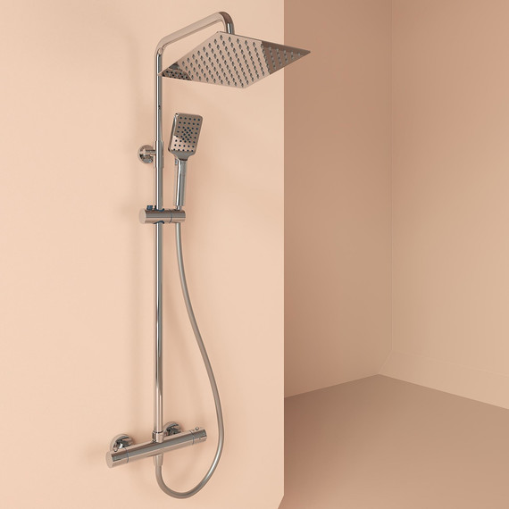 Душевая стойка с термостатом Sancos Kanedo SC7100CH -  Душевая стойка с термостатом Sancos Kanedo SC7100CH фото
