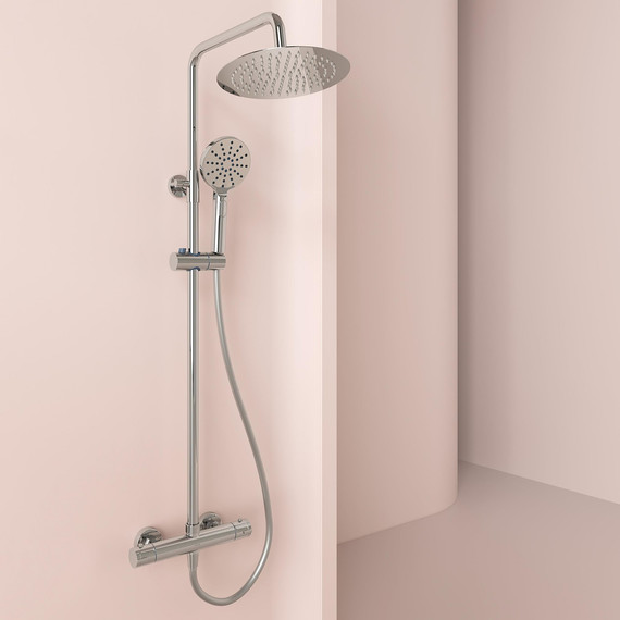 Душевая стойка с термостатом Sancos Kanedo SC7200CH -  Душевая стойка с термостатом Sancos Kanedo SC7200CH фото
