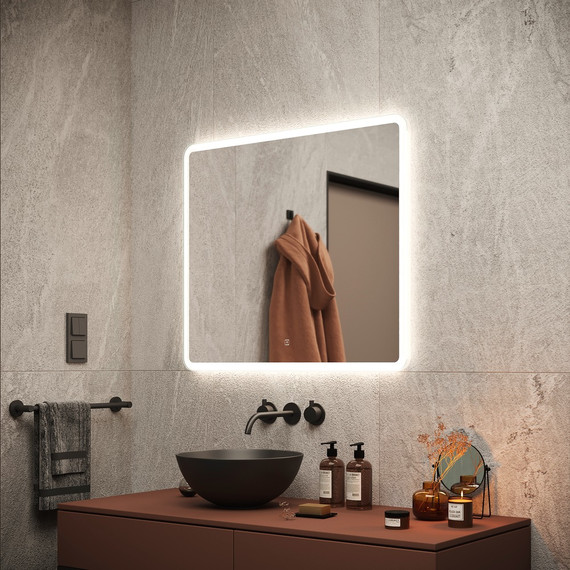 Зеркало Sancos Arcadia 80х70 см AR800 - 3 Зеркало Sancos Arcadia 80х70 см AR800 фото 3