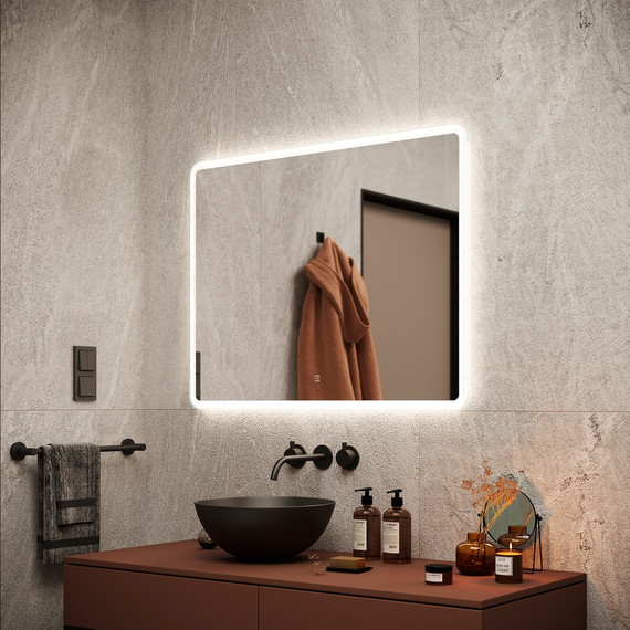 Зеркало Sancos Arcadia 90х70 см AR900 - 3 Зеркало Sancos Arcadia 90х70 см AR900 фото 3