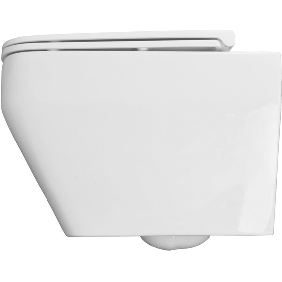 Унитаз подвесной безободковый Azario Moneo AZ-0062 UQ1 с тонкой крышкой микролифт (Система смыва торнадо) - 9 Унитаз подвесной безободковый Azario Moneo AZ-0062 UQ1 с тонкой крышкой микролифт (Система смыва торнадо) фото 9