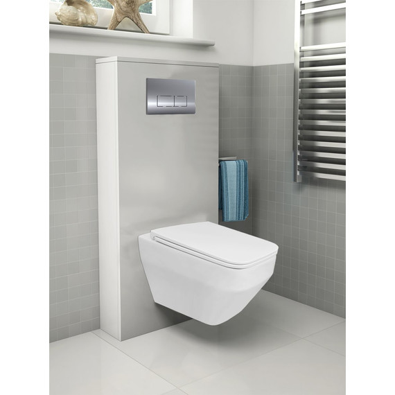 Унитаз подвесной безободковый Azario Moneo AZ-0062 UQ1 с тонкой крышкой микролифт (Система смыва торнадо) - 2 Унитаз подвесной безободковый Azario Moneo AZ-0062 UQ1 с тонкой крышкой микролифт (Система смыва торнадо) фото 2