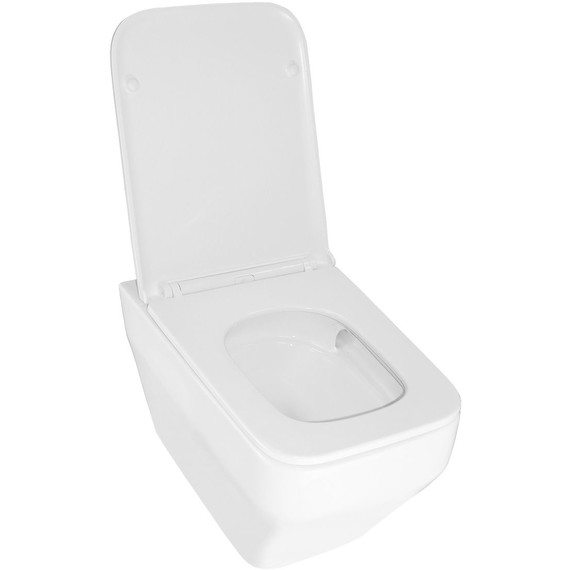 Унитаз подвесной безободковый Azario Moneo AZ-0062 UQ1 с тонкой крышкой микролифт (Система смыва торнадо) - 3 Унитаз подвесной безободковый Azario Moneo AZ-0062 UQ1 с тонкой крышкой микролифт (Система смыва торнадо) фото 3